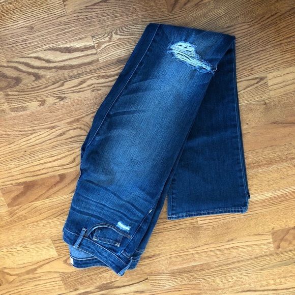 Abercrombie & Fitch Distressed Bootcut Jeans - Picture 6 of 8